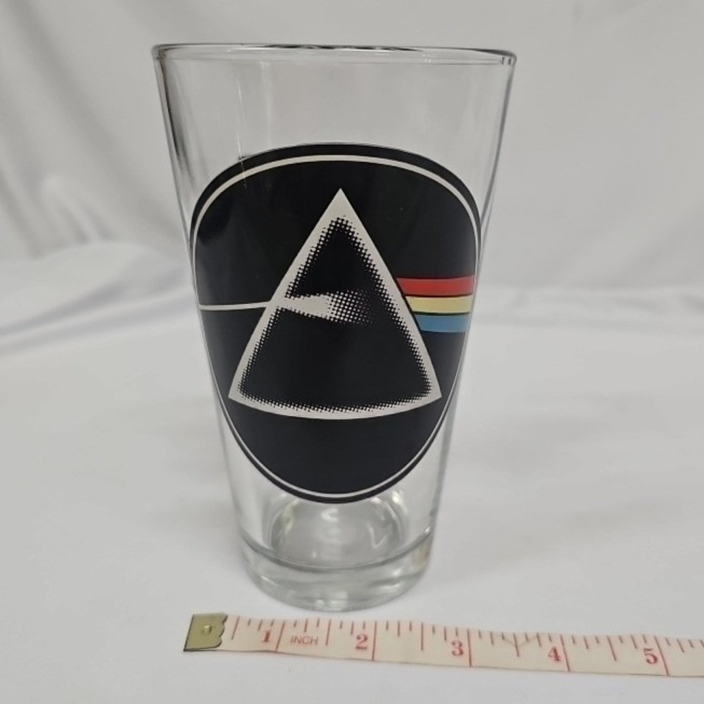 Pink Floyd Dark Side of the Moon Pint Glass ICUP Clear Rock Band Barware USA